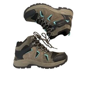 High Sierra Explorer Waterproof Hiking Boots Taupe Teal Women’s 9.5 Trail